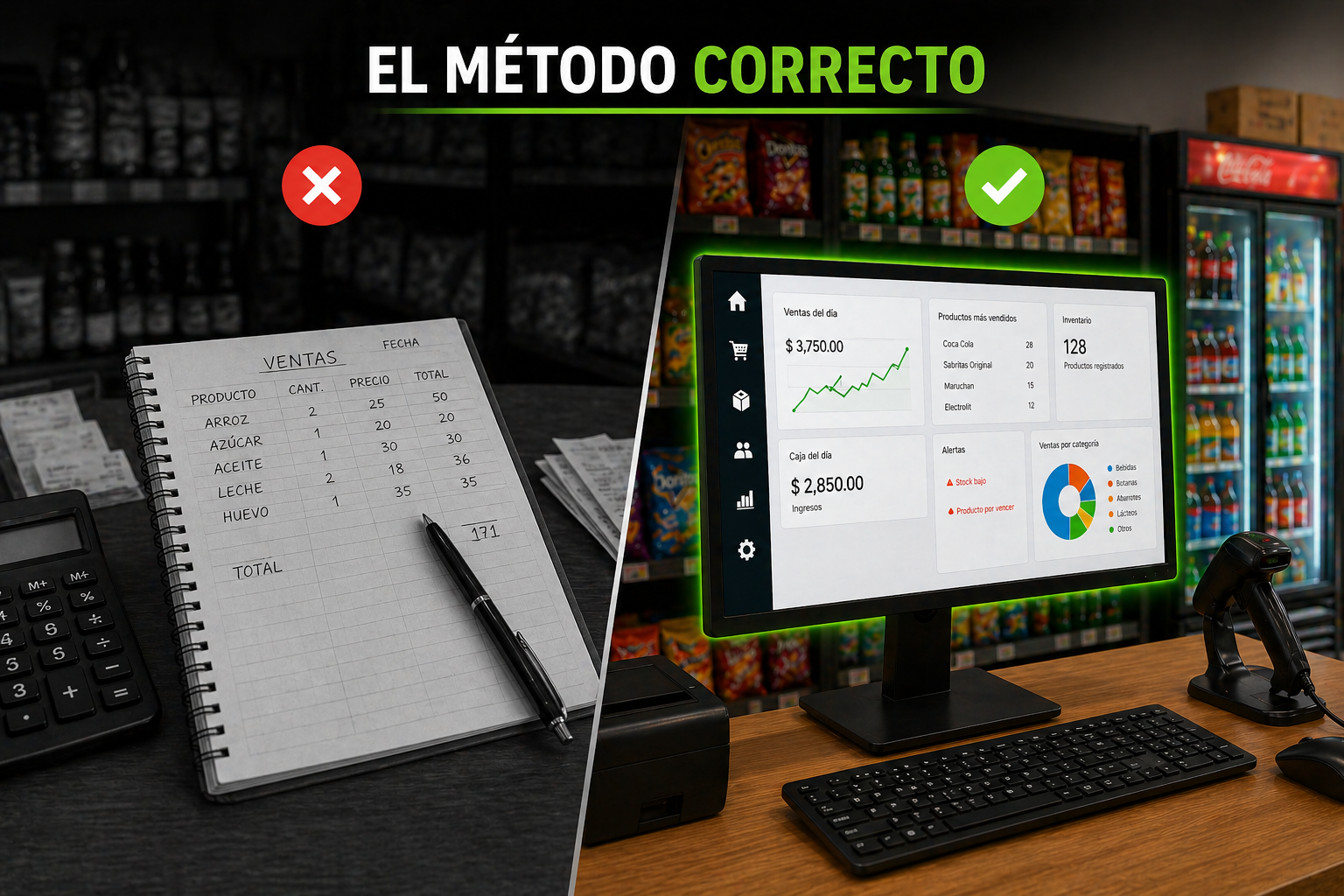 Ejemplo visual para tienda de abarrotes