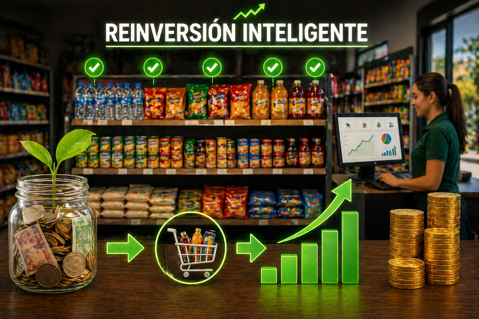 Reinversión inteligente en tienda de abarrotes