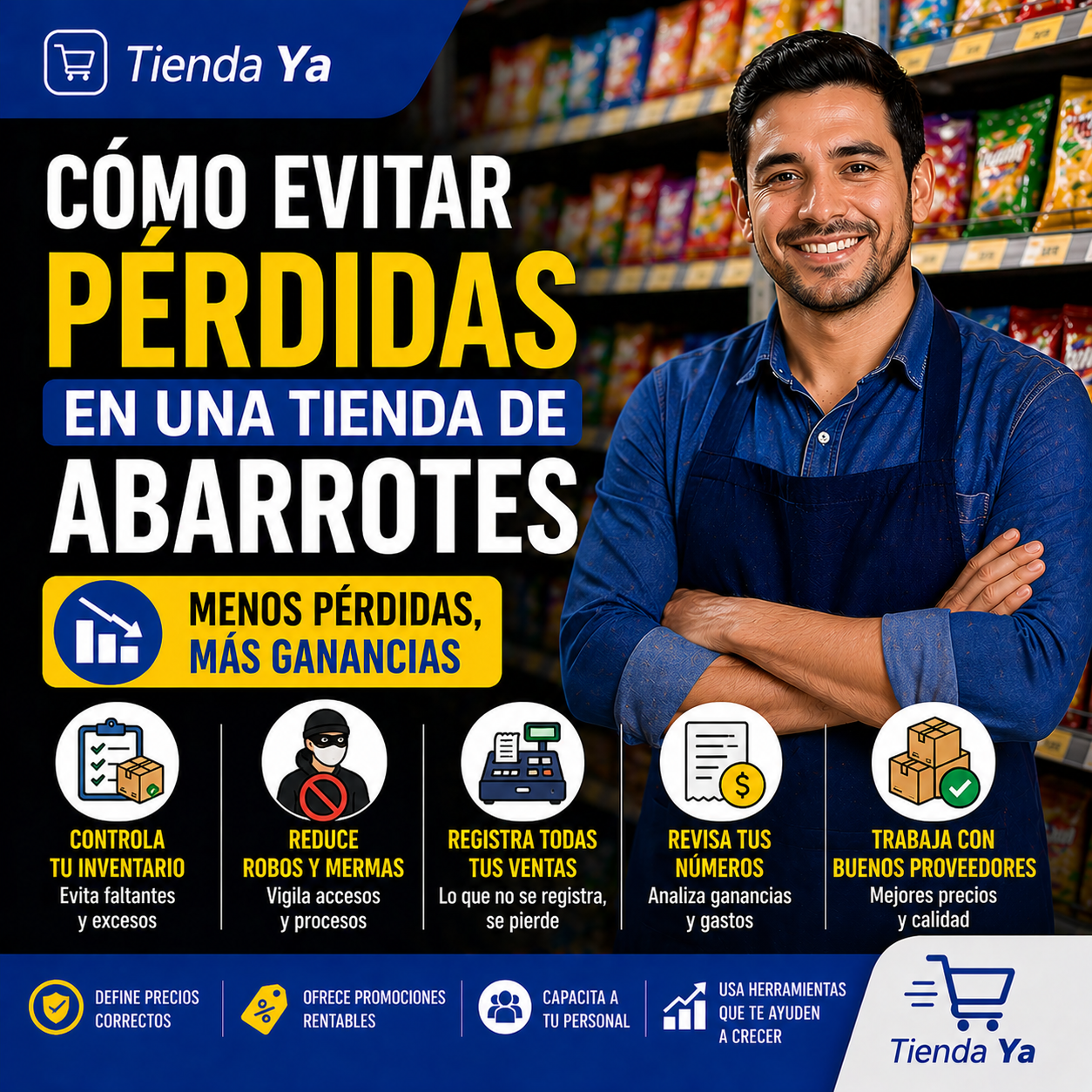Cómo Evitar pérdidas en una tienda de abarrotes