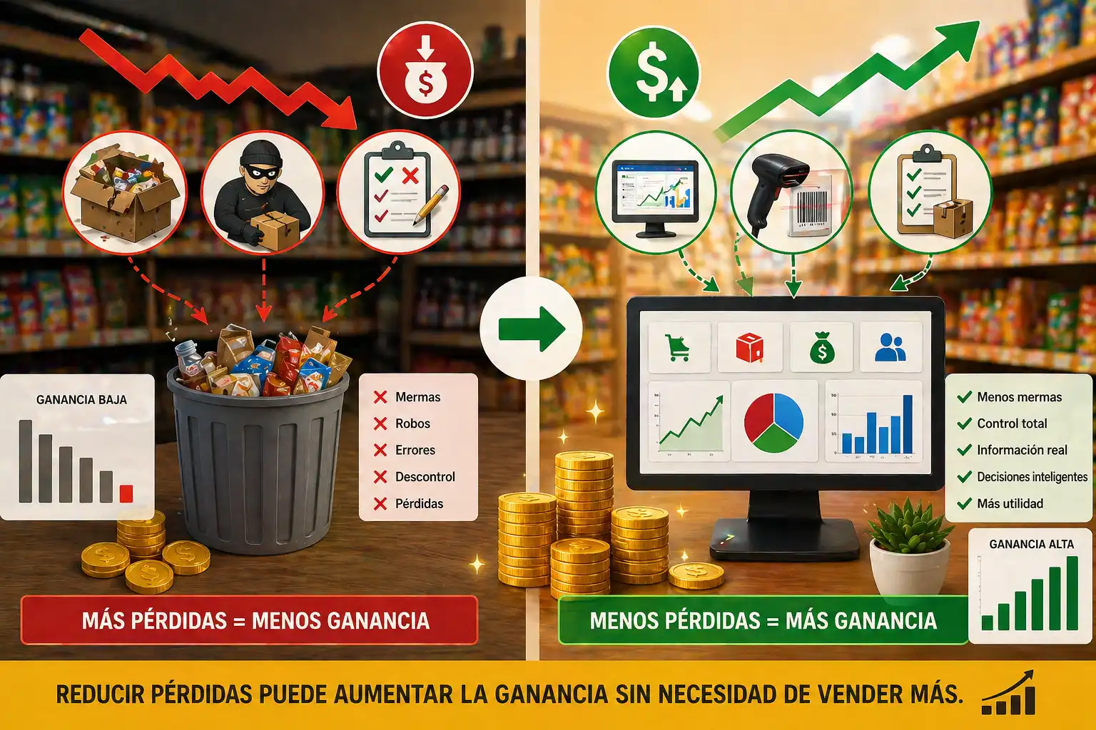 Ejemplo visual para tienda de abarrotes