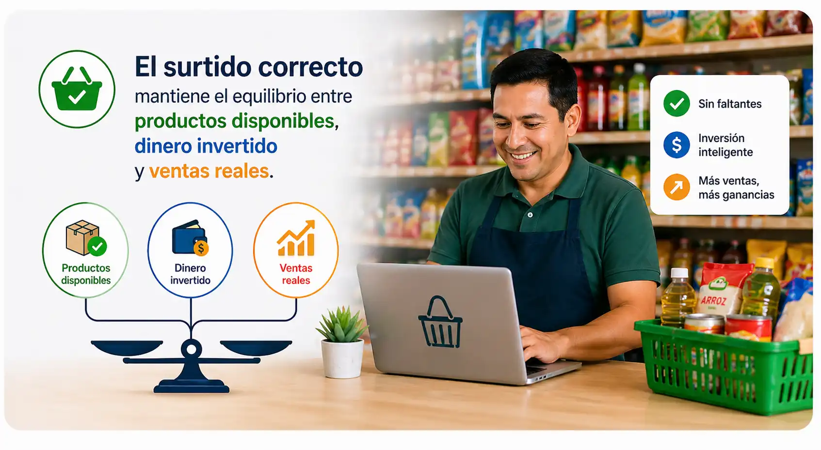 Ejemplo visual para tienda de abarrotes