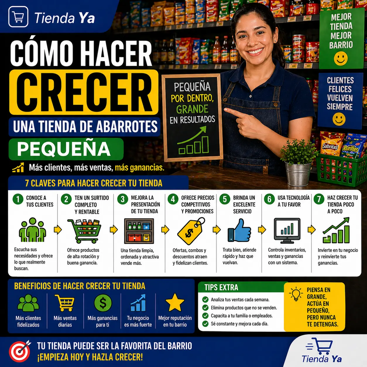 Cómo hacer crecer una tienda de abarrotes pequeña