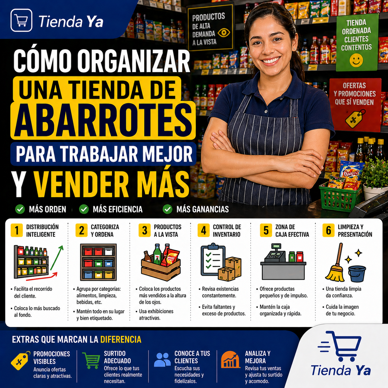 Cómo organizar una tienda