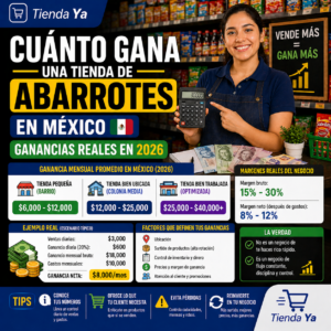Cuánto gana una tienda de abarrotes en México