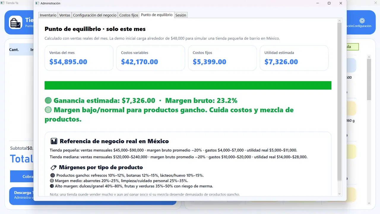 Ejemplo visual para tienda de abarrotes
