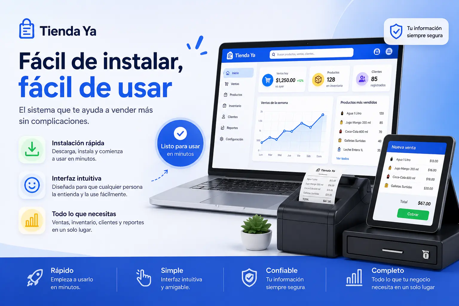 Punto de Venta Gratis facil de usar y de instalar