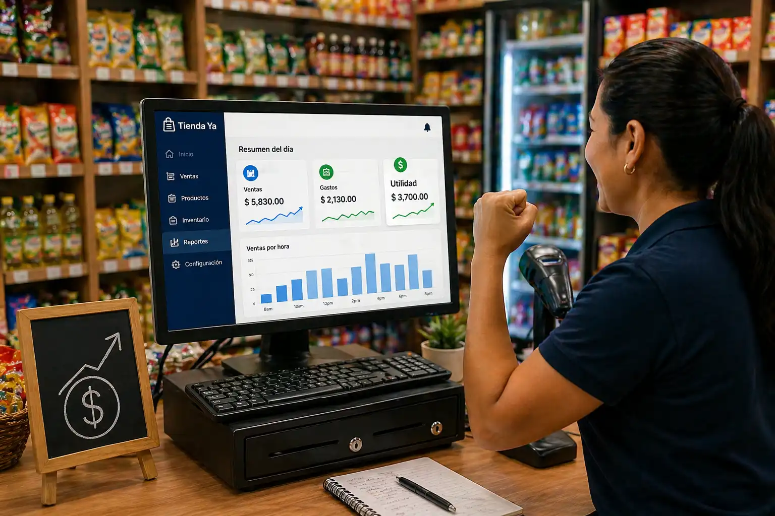 Ejemplo visual para tienda de abarrotes
